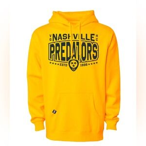 Yellow Pullover Hoodie Nashville Predators